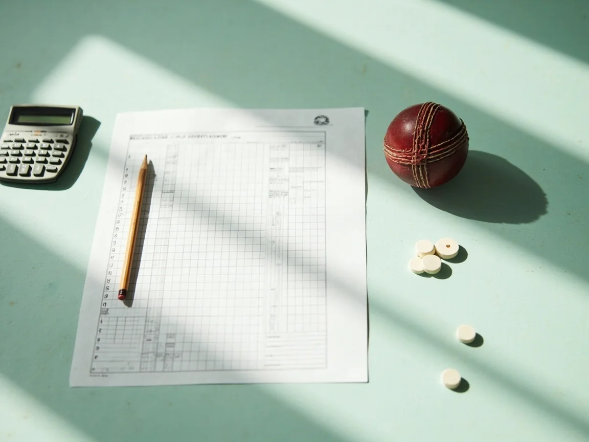 Editorial desk used for fantasy-cricket research.