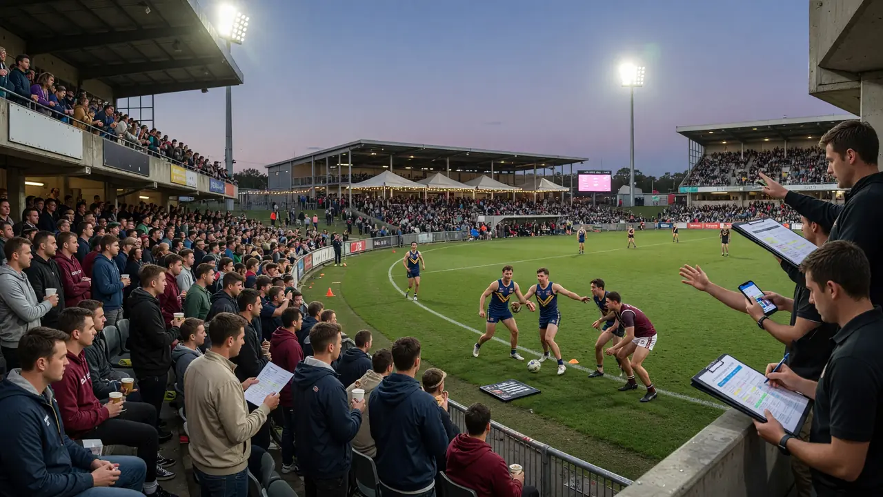 Wide evening view of a packed cricket stadium under floodlights, used for the free-entry pricing framework.